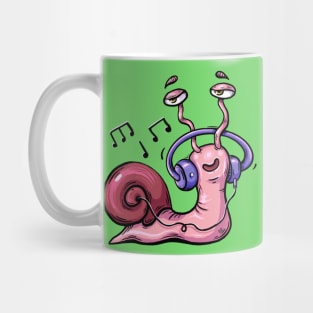 Snail Listening To Music Mug